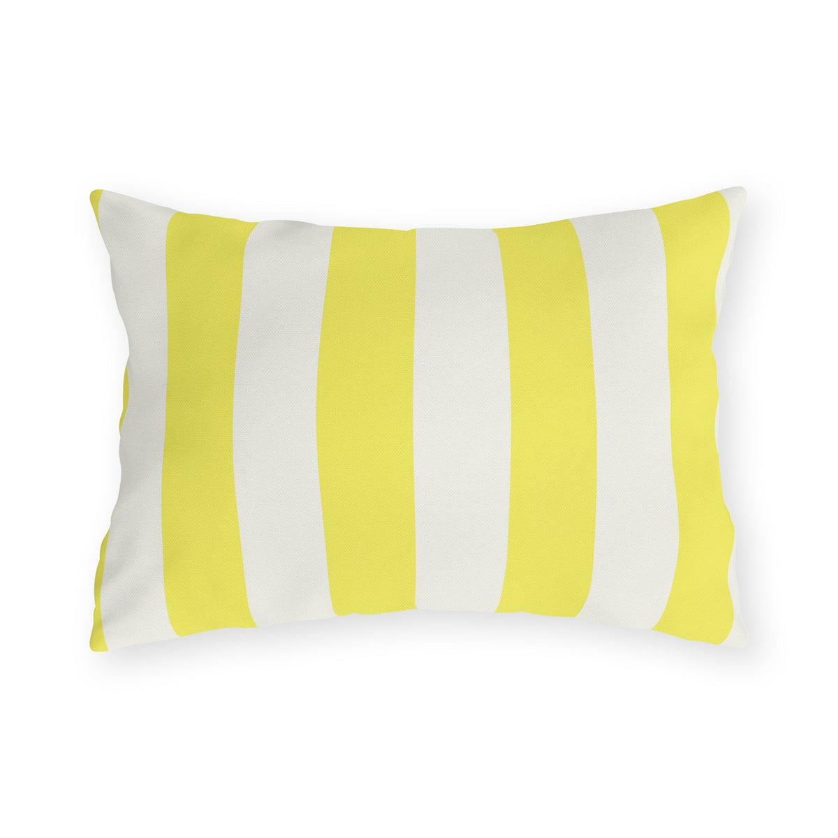 Cabana Stripe Yellow outdoor lumbar pillow