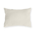 Solid cream neutral outdoor lumbar pillow, 20 x 14 with no pattern
