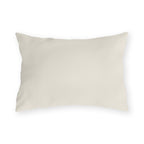 Solid cream neutral outdoor lumbar pillow, 20 x 14 with no pattern