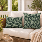 Hydrangea Sage Outdoor Pillow