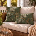 Herb Bundle Sage Outdoor Lumbar Pillow
