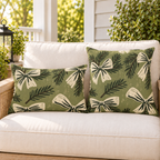 Spruce Bow Sage Outdoor Lumbar Pillow