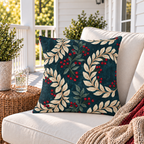 Laurel Berry Teal Outdoor Pillow
