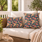 Hydrangea Blush Outdoor Pillow