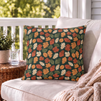 Woodland Leaf Forest Outdoor Pillow